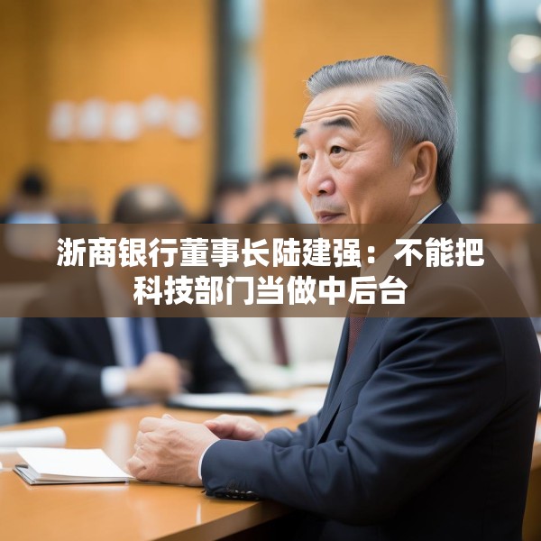 浙商银行董事长陆建强：不能把科技部门当做中后台