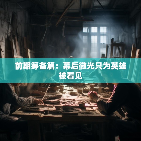 前期筹备篇：幕后微光只为英雄被看见