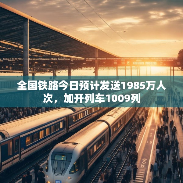 全国铁路今日预计发送1985万人次，加开列车1009列