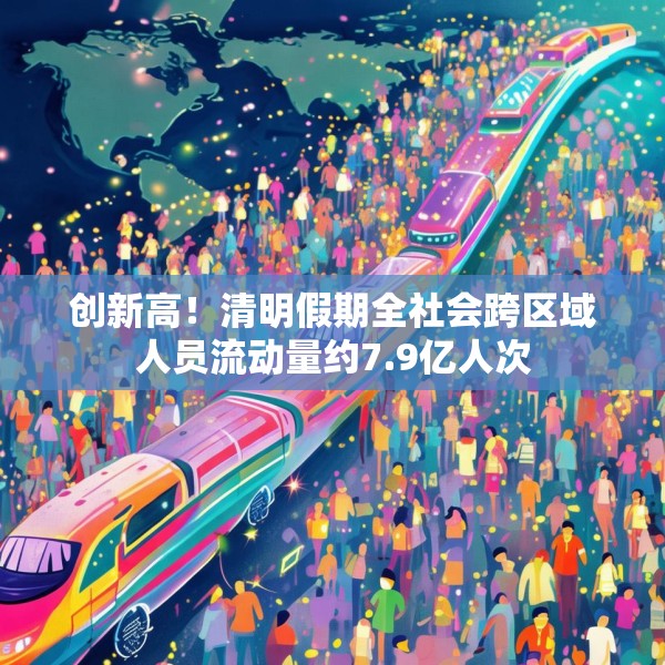 创新高！清明假期全社会跨区域人员流动量约7.9亿人次