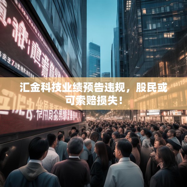 汇金科技业绩预告违规，股民或可索赔损失！