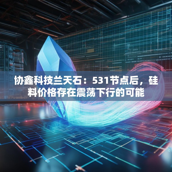 协鑫科技兰天石：531节点后，硅料价格存在震荡下行的可能