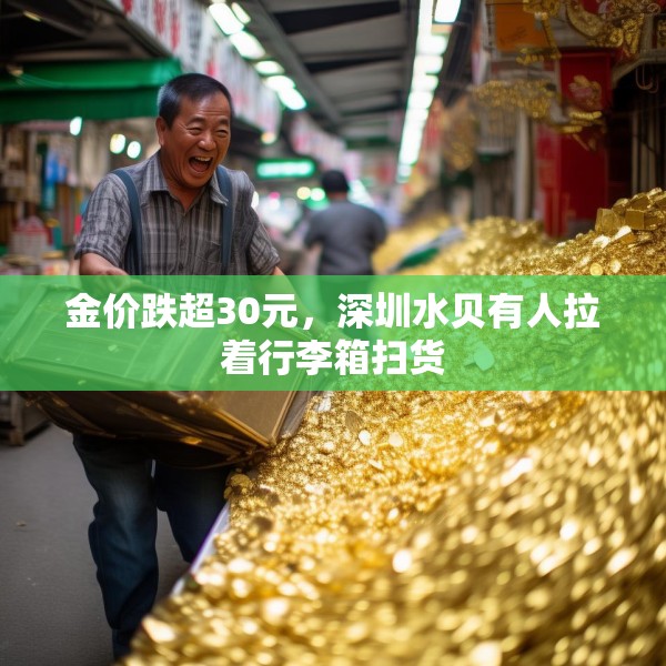 金价跌超30元，深圳水贝有人拉着行李箱扫货