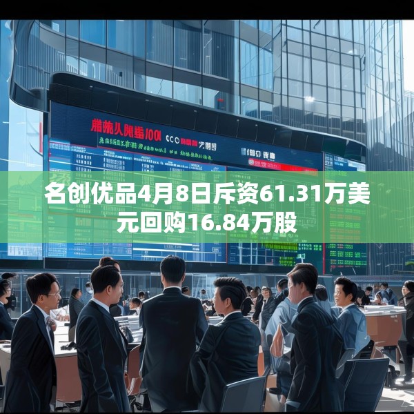 名创优品4月8日斥资61.31万美元回购16.84万股