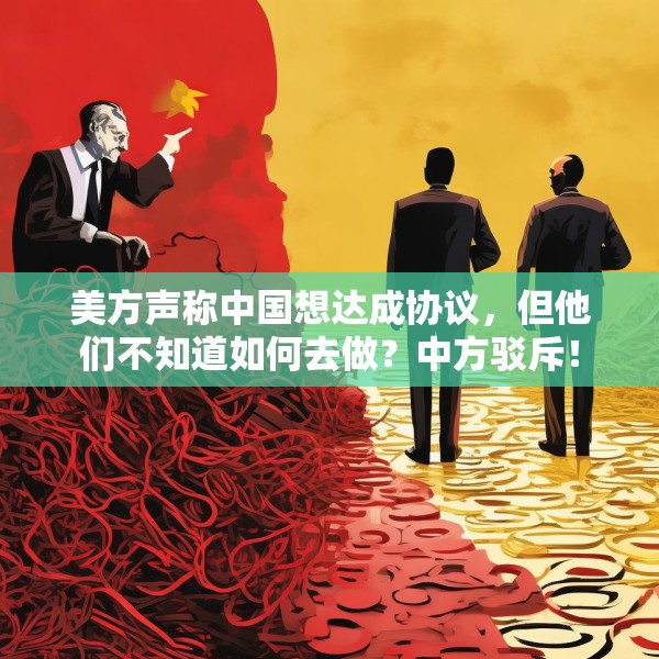 美方声称中国想达成协议，但他们不知道如何去做？中方驳斥！