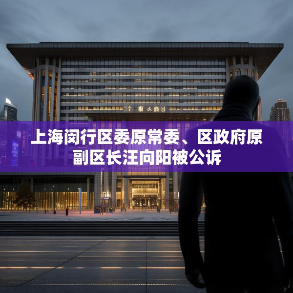 上海闵行区委原常委、区政府原副区长汪向阳被公诉