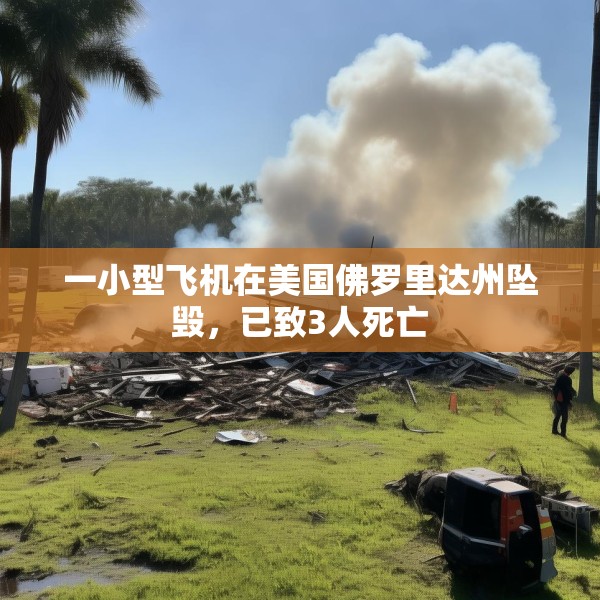 一小型飞机在美国佛罗里达州坠毁，已致3人死亡