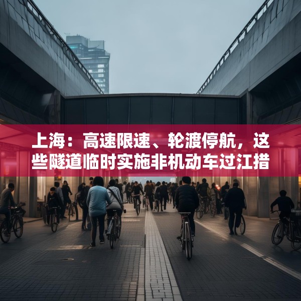 上海：高速限速、轮渡停航，这些隧道临时实施非机动车过江措施