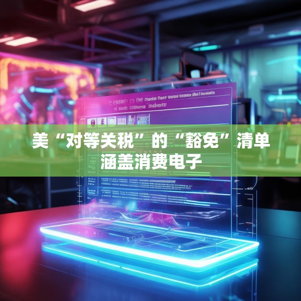 美“对等关税”的“豁免”清单涵盖消费电子