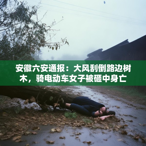 安徽六安通报：大风刮倒路边树木，骑电动车女子被砸中身亡