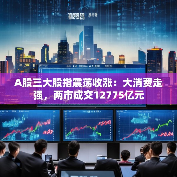 A股三大股指震荡收涨：大消费走强，两市成交12775亿元