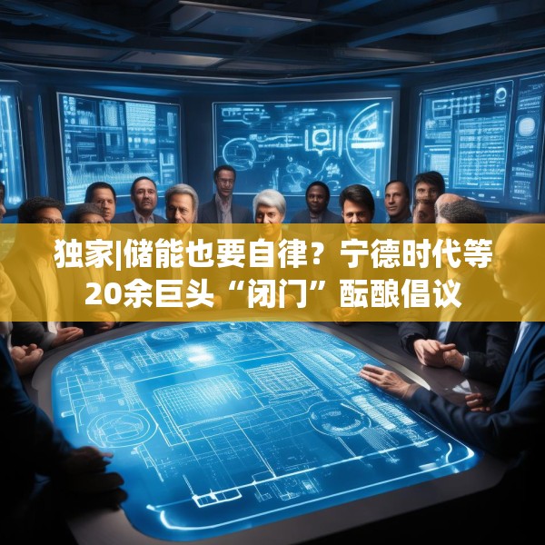 独家|储能也要自律？宁德时代等20余巨头“闭门”酝酿倡议