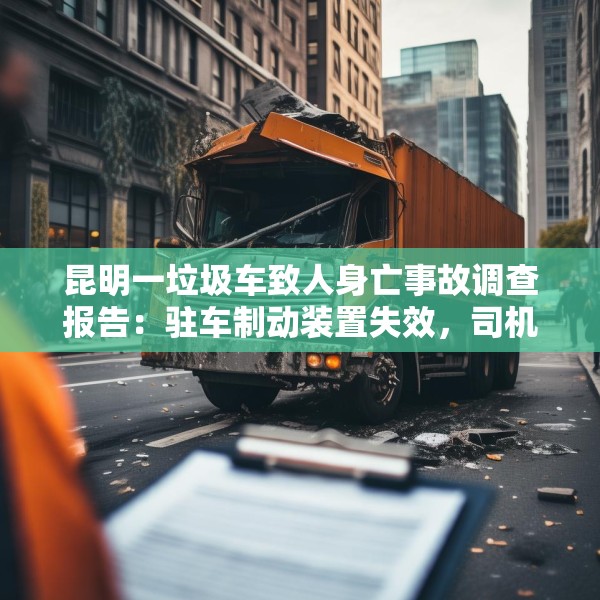 昆明一垃圾车致人身亡事故调查报告：驻车制动装置失效，司机欲阻停被撞