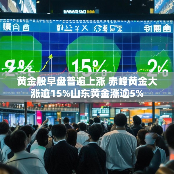 黄金股早盘普遍上涨 赤峰黄金大涨逾15%山东黄金涨逾5%