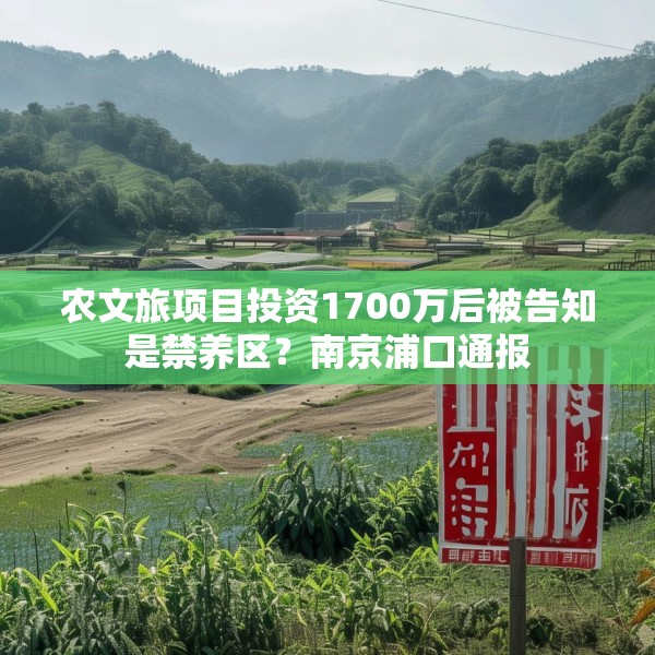 农文旅项目投资1700万后被告知是禁养区？南京浦口通报