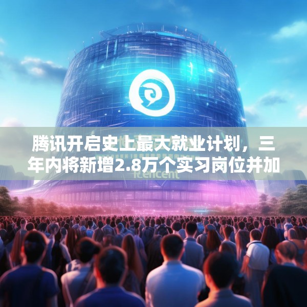 腾讯开启史上最大就业计划，三年内将新增2.8万个实习岗位并加大转化录用