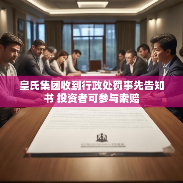 皇氏集团收到行政处罚事先告知书 投资者可参与索赔