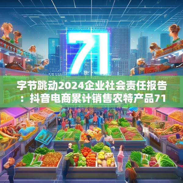 字节跳动2024企业社会责任报告：抖音电商累计销售农特产品71亿单