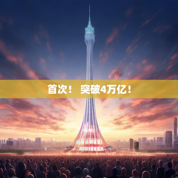 首次！ 突破4万亿！