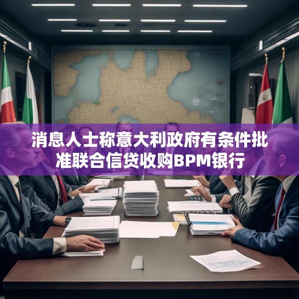 消息人士称意大利政府有条件批准联合信贷收购BPM银行