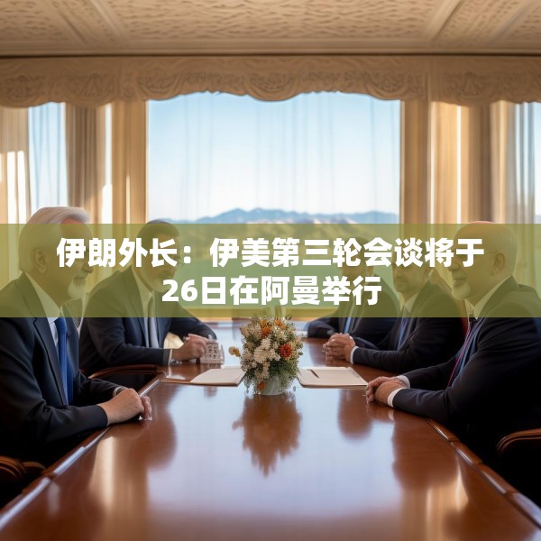 伊朗外长：伊美第三轮会谈将于26日在阿曼举行