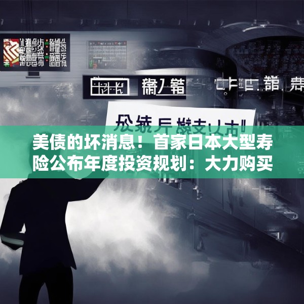 美债的坏消息！首家日本大型寿险公布年度投资规划：大力购买日本超长债，考虑缩减外债