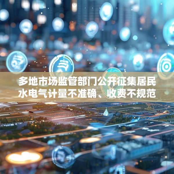 多地市场监管部门公开征集居民水电气计量不准确、收费不规范问题线索