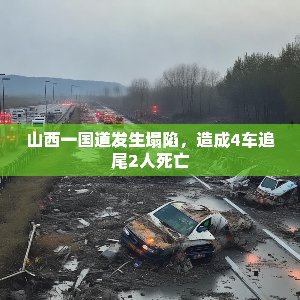 山西一国道发生塌陷，造成4车追尾2人死亡