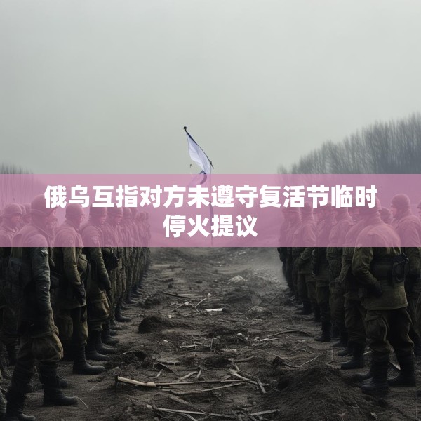 俄乌互指对方未遵守复活节临时停火提议