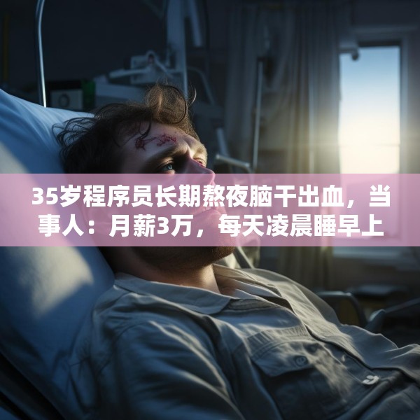 35岁程序员长期熬夜脑干出血，当事人：月薪3万，每天凌晨睡早上7点起