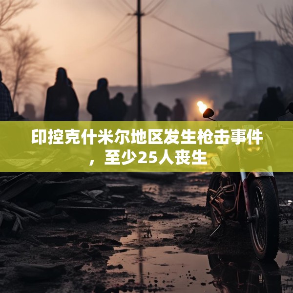 印控克什米尔地区发生枪击事件，至少25人丧生