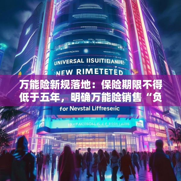 万能险新规落地：保险期限不得低于五年，明确万能险销售“负面清单”