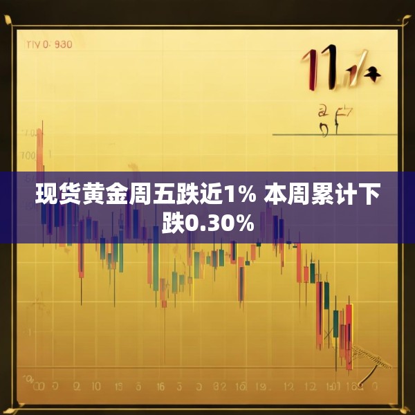 现货黄金周五跌近1% 本周累计下跌0.30%