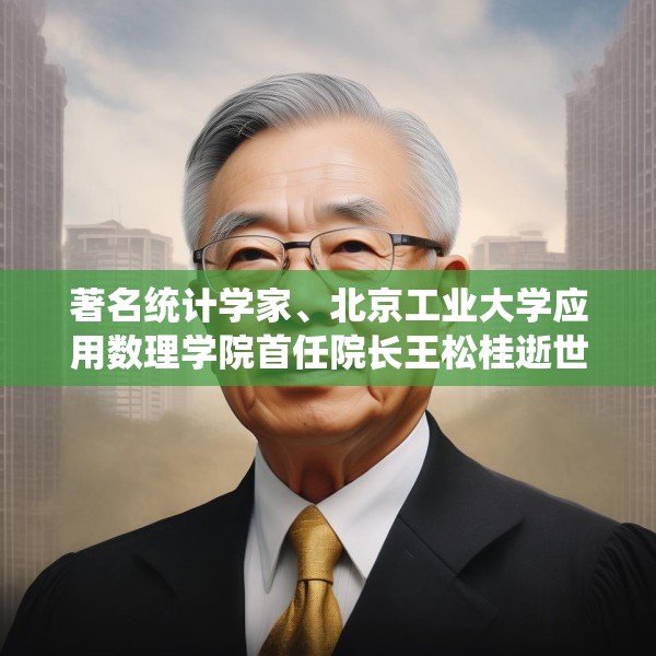著名统计学家、北京工业大学应用数理学院首任院长王松桂逝世