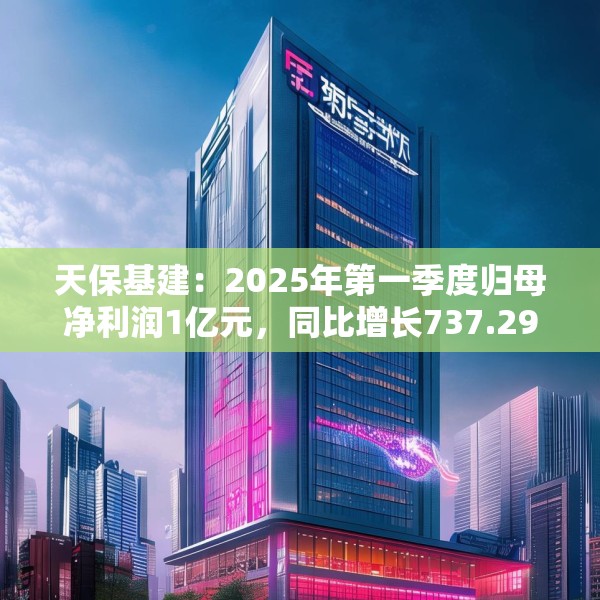天保基建：2025年第一季度归母净利润1亿元，同比增长737.29%