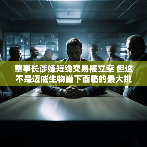 董事长涉嫌短线交易被立案 但这不是迈威生物当下面临的最大挑战