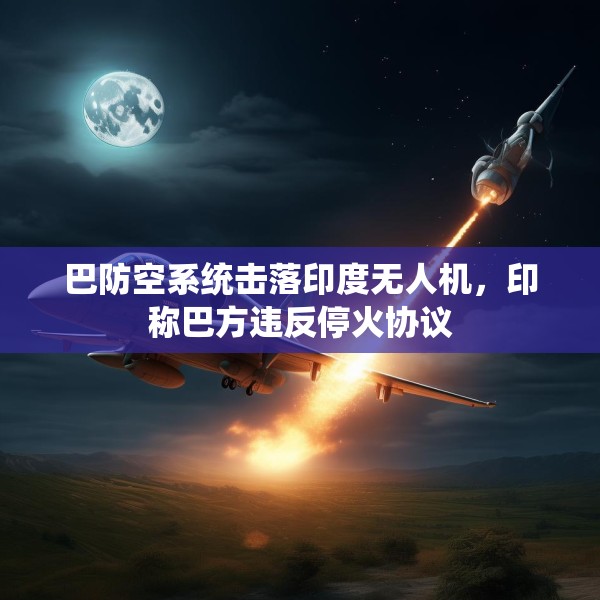巴防空系统击落印度无人机，印称巴方违反停火协议