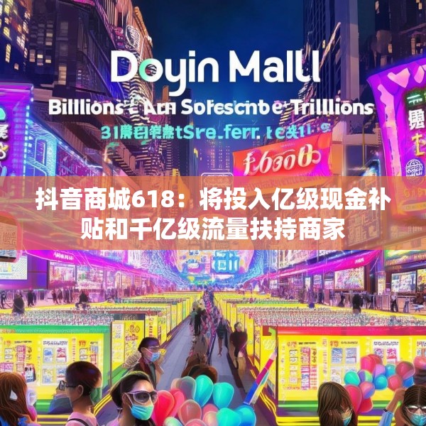 抖音商城618：将投入亿级现金补贴和千亿级流量扶持商家
