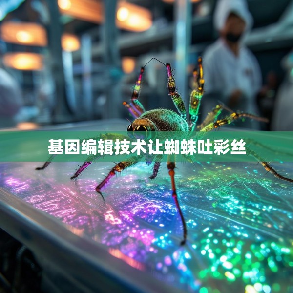 基因编辑技术让蜘蛛吐彩丝