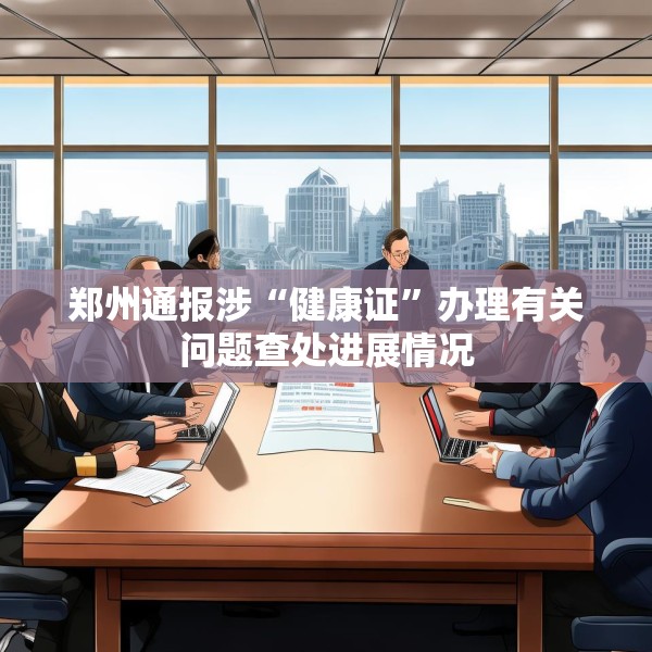 郑州通报涉“健康证”办理有关问题查处进展情况