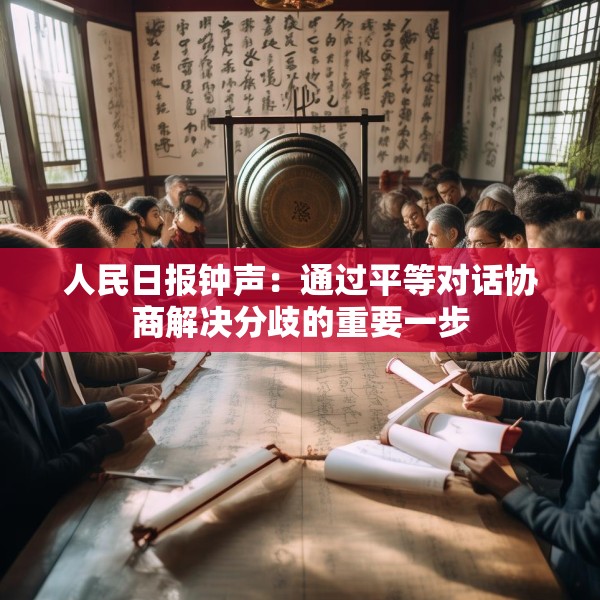 人民日报钟声：通过平等对话协商解决分歧的重要一步