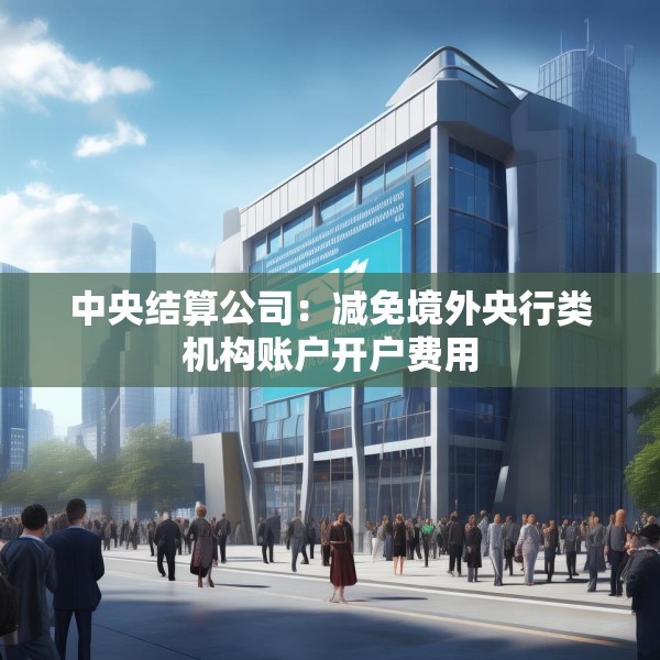 中央结算公司：减免境外央行类机构账户开户费用