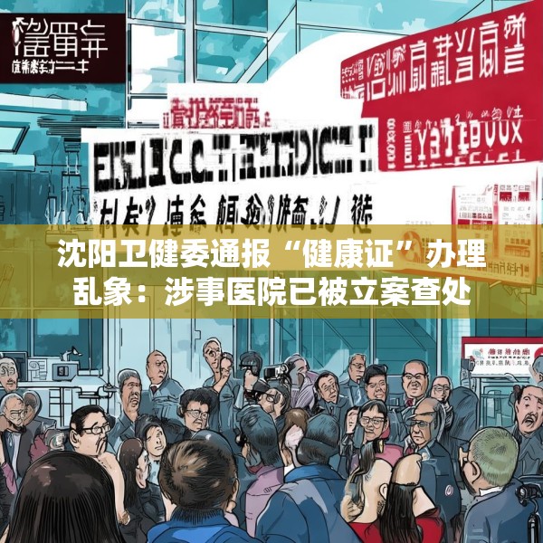 沈阳卫健委通报“健康证”办理乱象：涉事医院已被立案查处