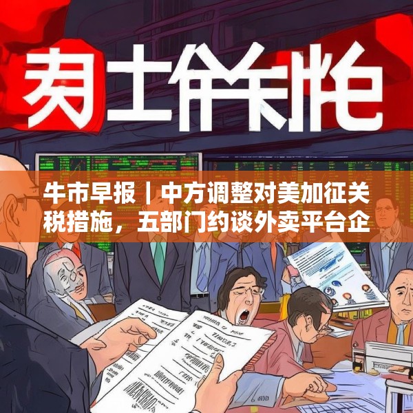 牛市早报｜中方调整对美加征关税措施，五部门约谈外卖平台企业