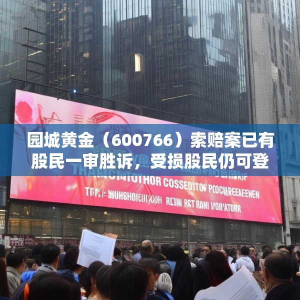 园城黄金（600766）索赔案已有股民一审胜诉，受损股民仍可登记索赔
