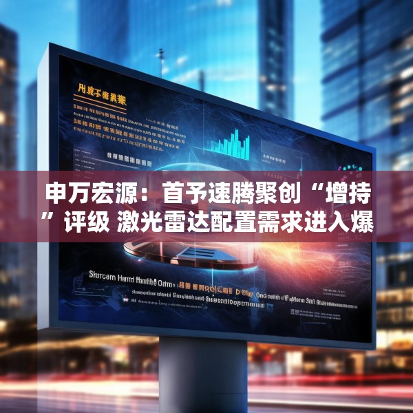 申万宏源：首予速腾聚创“增持”评级 激光雷达配置需求进入爆发期
