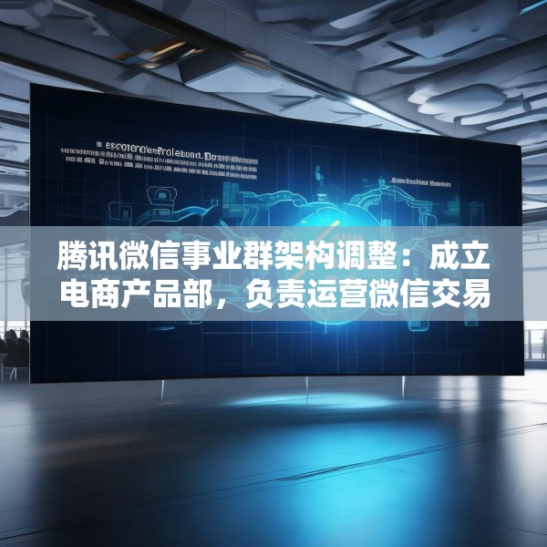 腾讯微信事业群架构调整：成立电商产品部，负责运营微信交易新模式