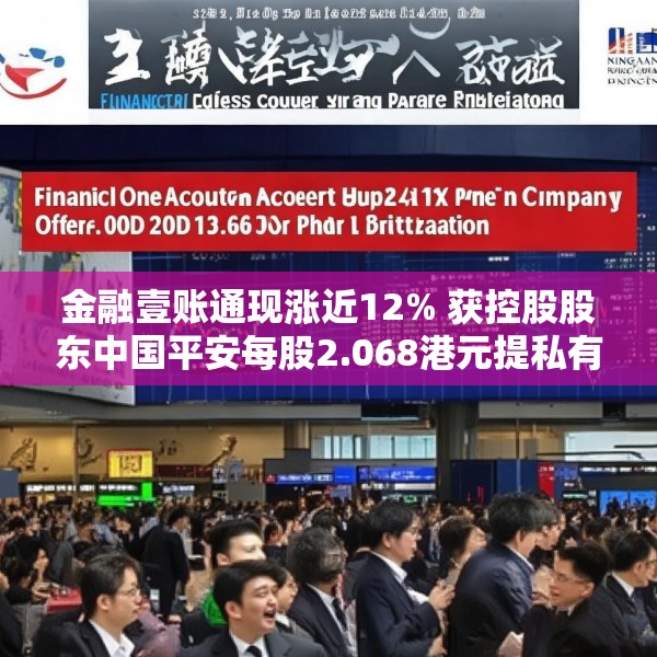 金融壹账通现涨近12% 获控股股东中国平安每股2.068港元提私有化