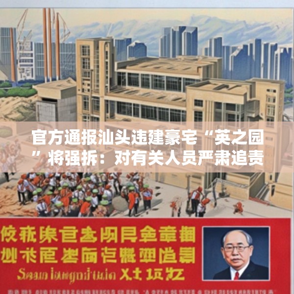 官方通报汕头违建豪宅“英之园”将强拆：对有关人员严肃追责问责