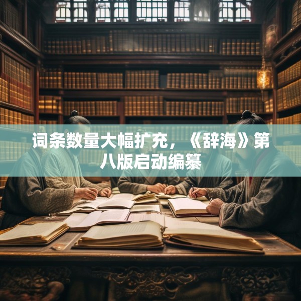 词条数量大幅扩充，《辞海》第八版启动编纂